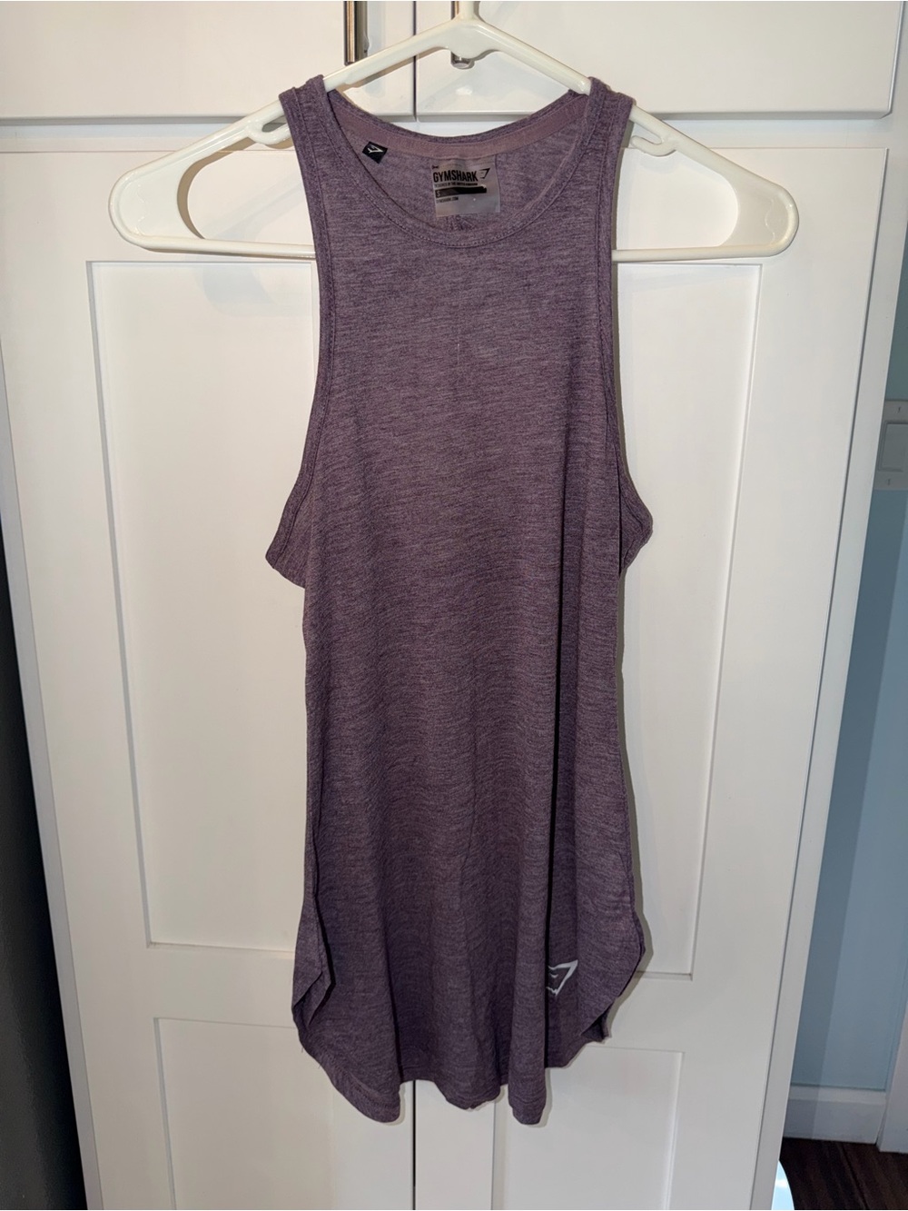 Gymshark Women's Heather Purple Muscle Tank Top